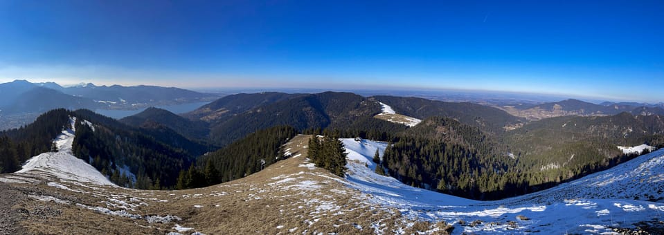 Panorama von der Aussicht vom Baumgartenschneid